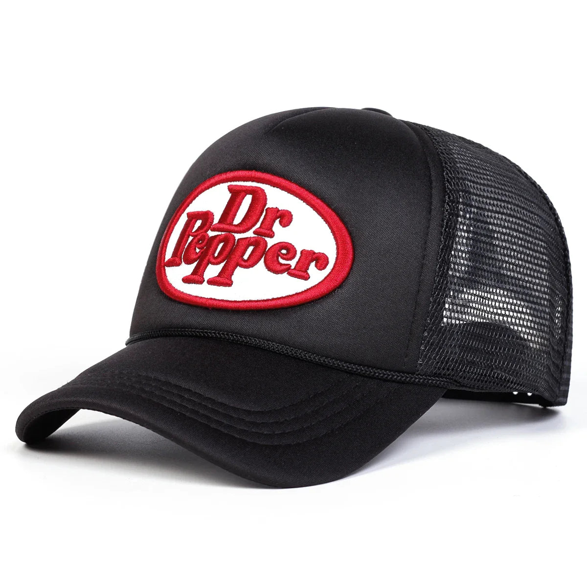 <h2>Boné Unissex Bordado Dr. Pepper – Estilo Pai Ajustável com Proteção Solar para Uso Casual ao Ar Livre</h2>