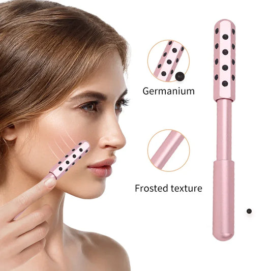 <h2>Massageador Facial de Germânio 24 Rodas – Rolo de Acupuntura de Beleza, Massageador Facial Gua Sha para Cuidados com a Pele Feminina</h2>