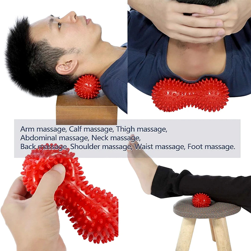 <h2>Bola Massageadora de Amendoim para Pés – Alívio para Fascite Plantar e Dor no Pescoço</h2>