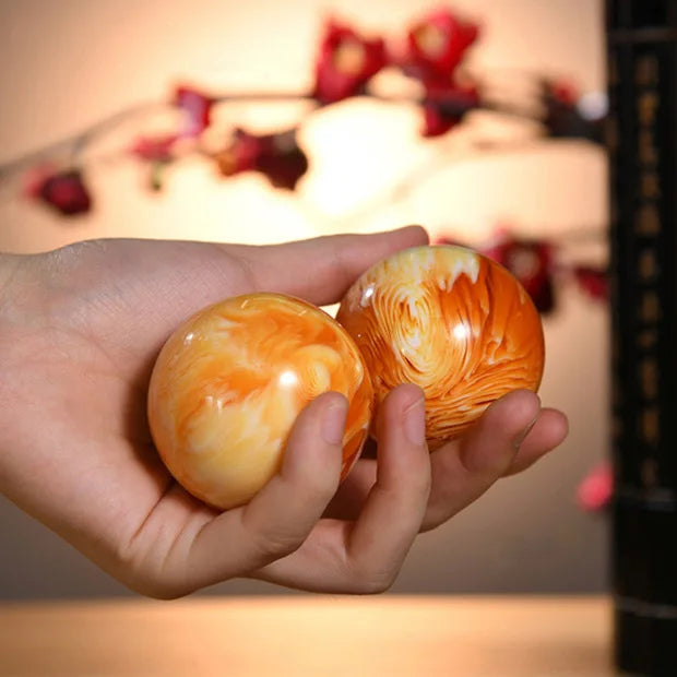 <h2>Bola de Massagem Manual para Adultos – Rolo Antiestresse com Materiais Naturais como Âmbar e Madeira</h2>