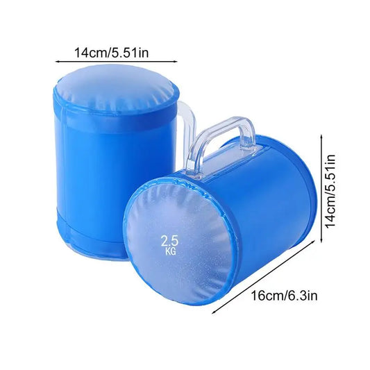 <h2>Par de Halteres com Água 5kg – Bolsas Portáteis Ajustáveis para Treino de Core e Musculação Feminina</h2>