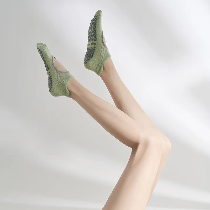 <h2>Meias de Yoga de Silicone Antiderrapantes para Mulheres – Meias Profissionais para Pilates, Fitness e Dança, Primavera/Verão 2024</h2>