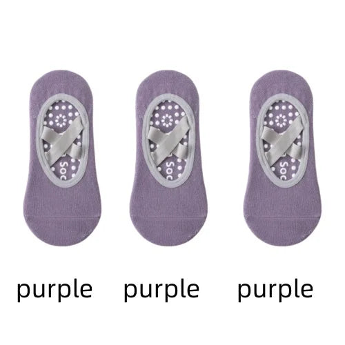 <h2>1 ou 3 Pares de Meias Profissionais de Yoga para Mulheres – Meias Antiderrapantes com Silicone para Ballet e Pilates</h2>