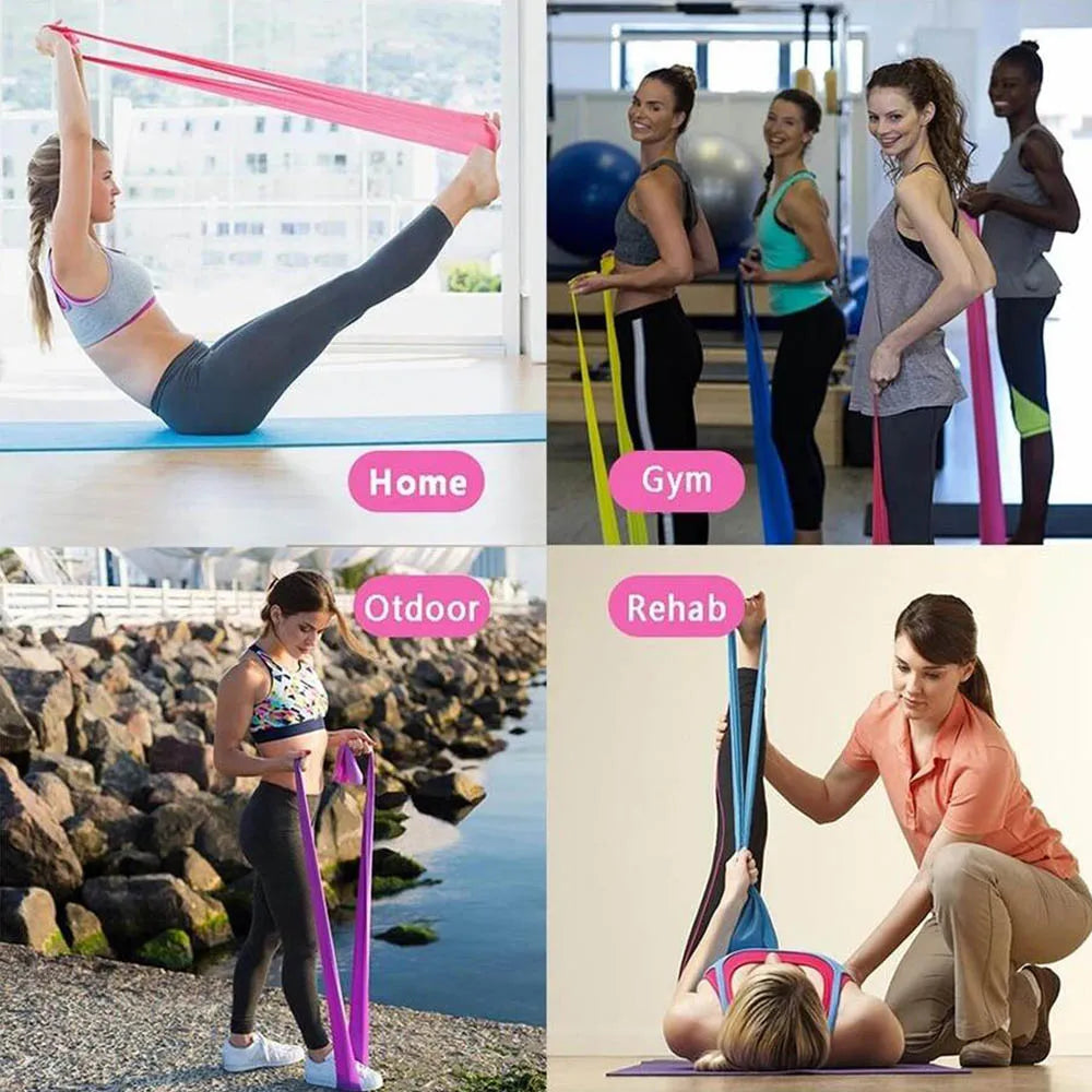 <h2>Bandas de resistência para exercício, fisioterapia, treino ao ar livre, Pilates, academia em casa, banda elástica</h2>