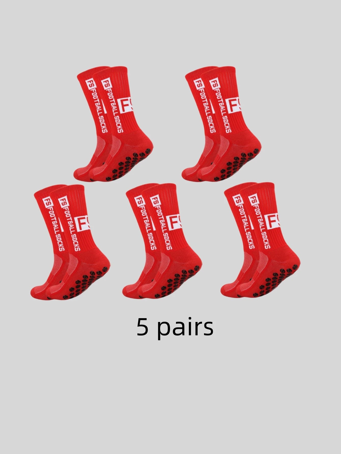 <h2>5 Pares de Pontos Adesivos Multicoloridos para Meias de Futebol – Antiderrapantes, Absorventes de Suor e Anti-odor</h2>