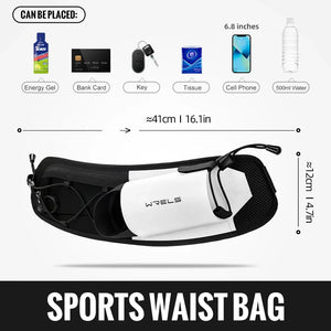 <h2>Wrels – Bolsa de Cintura para Corrida e Maratona com Bolso Duplo para Telefone e Garrafa</h2>