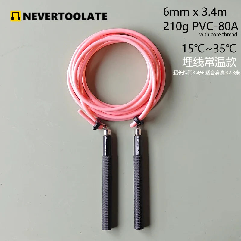 <h2>Corda de Pular com Rolamento de Esferas Metálico – Rotação 360°, Cabo de Metal, Sem Emaranhado</h2>