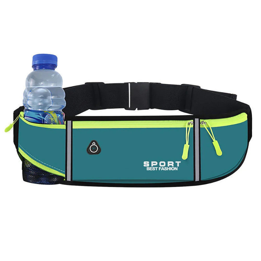 <h2>Bolsa de Cintura para Corrida com Suporte para Garrafa – Unissex para Hidratação e Telefone</h2>