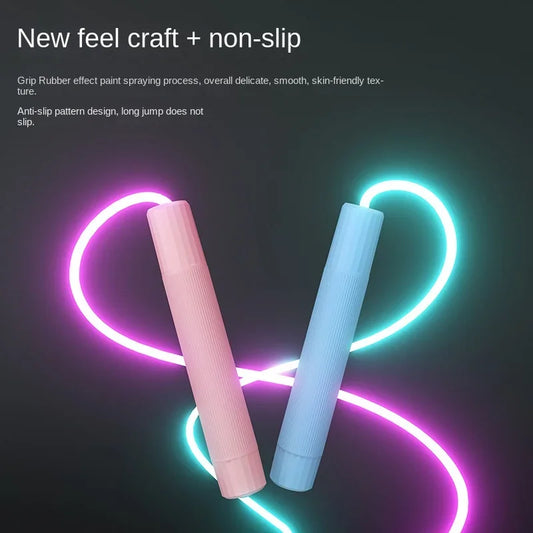 <h2>Corda de Pular LED para Adultos – Equipamento Portátil de Fitness para Perda de Peso e Esportes</h2>