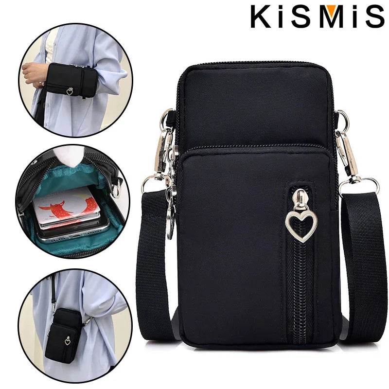 <h2>Bolso Cruzado Coreano para Celular – Mini Bolsa para Pendurar no Pescoço</h2>