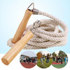 <h2>Corda de Pular Ajustável com Cabo de Madeira Antiderrapante – Sem Emaranhado para Treino</h2>