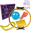 <h2>Kit Iniciante de Yoga – 6 Peças com Círculo Pilates, Cinto de Látex, Toalha e Faixa Elástica</h2>