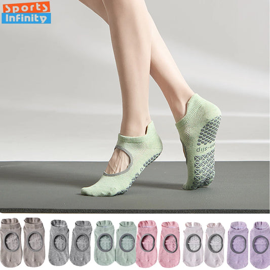 <h2>Meias de Yoga de Silicone Antiderrapantes para Mulheres – Meias Profissionais para Pilates, Fitness e Dança, Primavera/Verão 2024</h2>