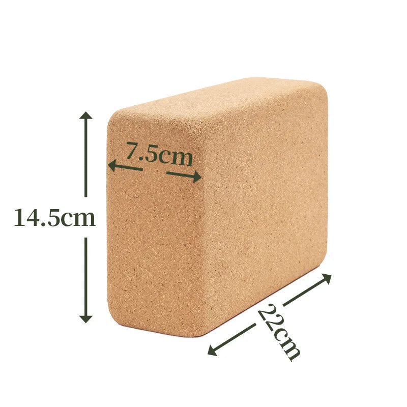 <h2>Bloco de Yoga em Cortiça 700g – Alta Densidade e 7,5cm de Espessura para Treino Antiderrapante</h2>