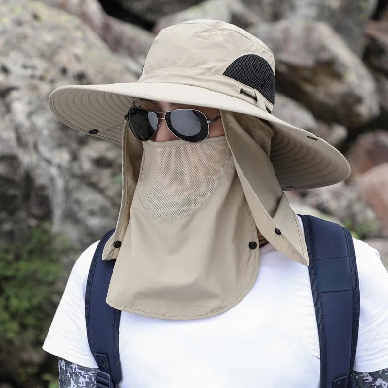 <h2>Chapéu de Pesca Dobrável Unissex – Ajustável, Respirável e com Proteção Solar para Atividades ao Ar Livre</h2>