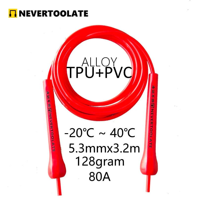 <h2>Corda de Pular NEVERTOOLATE de TPU e PVC – Alta Velocidade, Sem Emaranhado, Crossfit e Treino</h2>