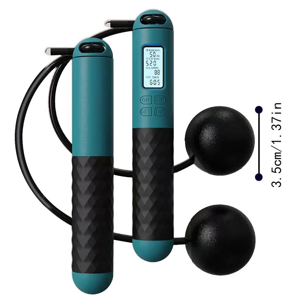 <h2>Corda de Pular Ponderada Sem Corda com Contador Inteligente – Equipamento para Fitness</h2>