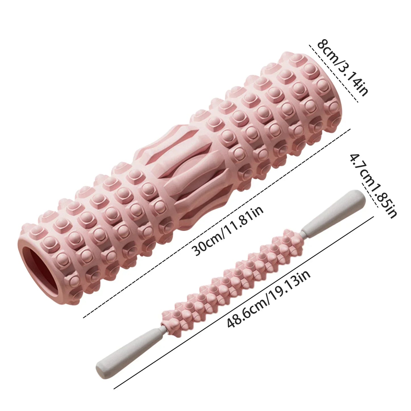 <h2>Coluna de Yoga de 30cm para Academia – Rolo de Espuma para Exercício, Massagem de Costas e Pilates</h2>