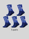 <h2>5 Pares de Pontos Adesivos Multicoloridos para Meias de Futebol – Antiderrapantes, Absorventes de Suor e Anti-odor</h2>
