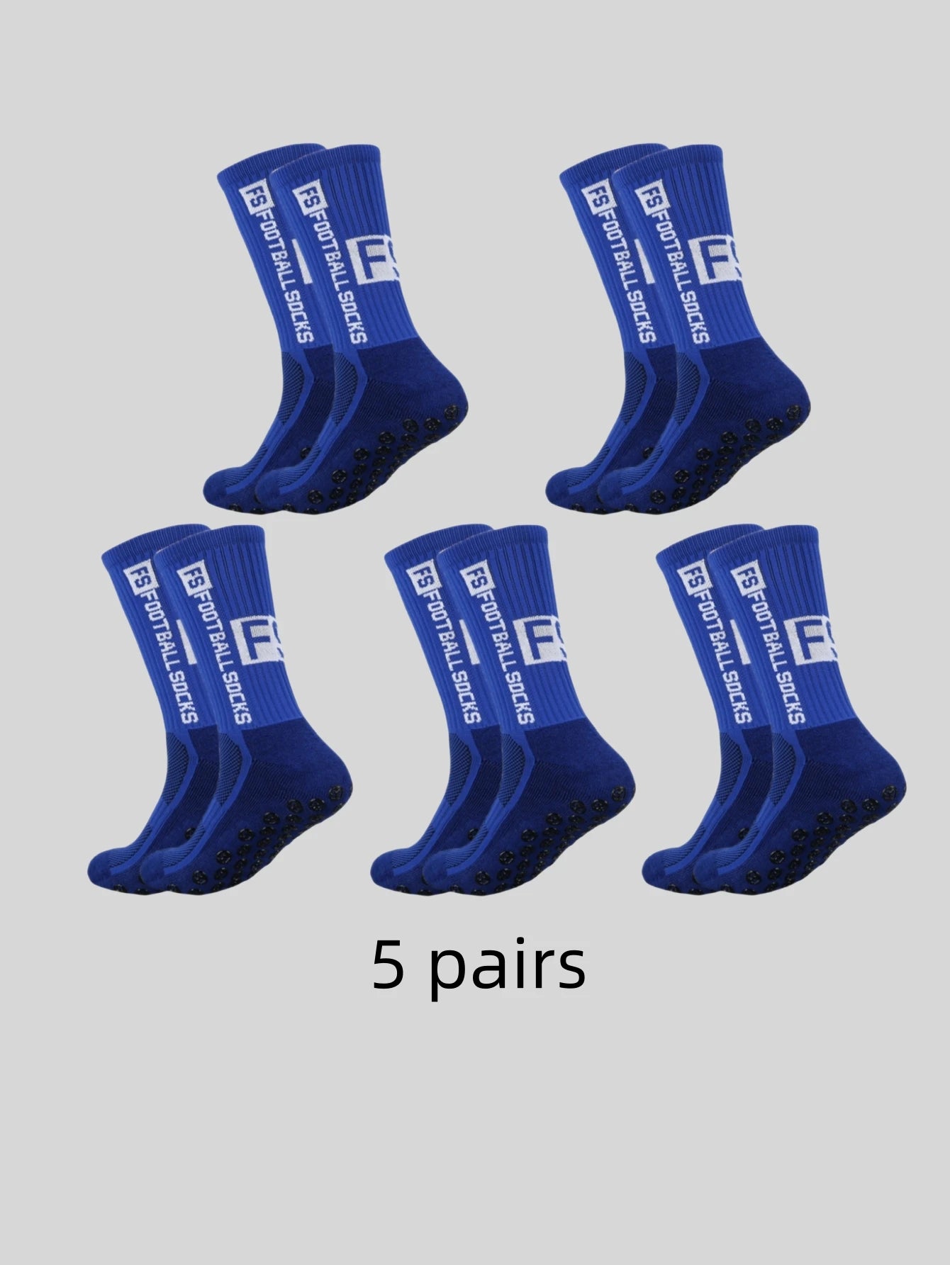 <h2>5 Pares de Pontos Adesivos Multicoloridos para Meias de Futebol – Antiderrapantes, Absorventes de Suor e Anti-odor</h2>