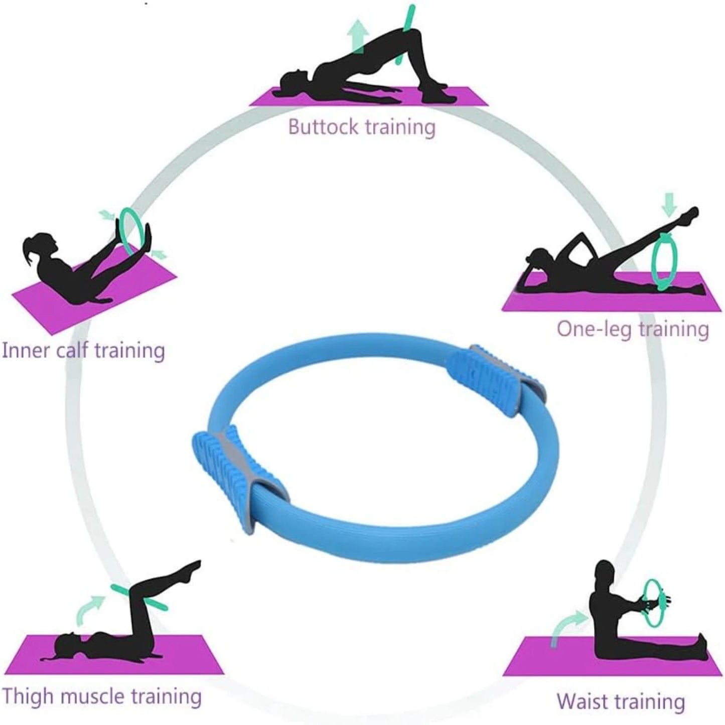 <h2>Anel de Pilates Aprimorado – Ferramenta Dupla para Treinos Intensos e Tonificação Muscular (Tamanho S)</h2>