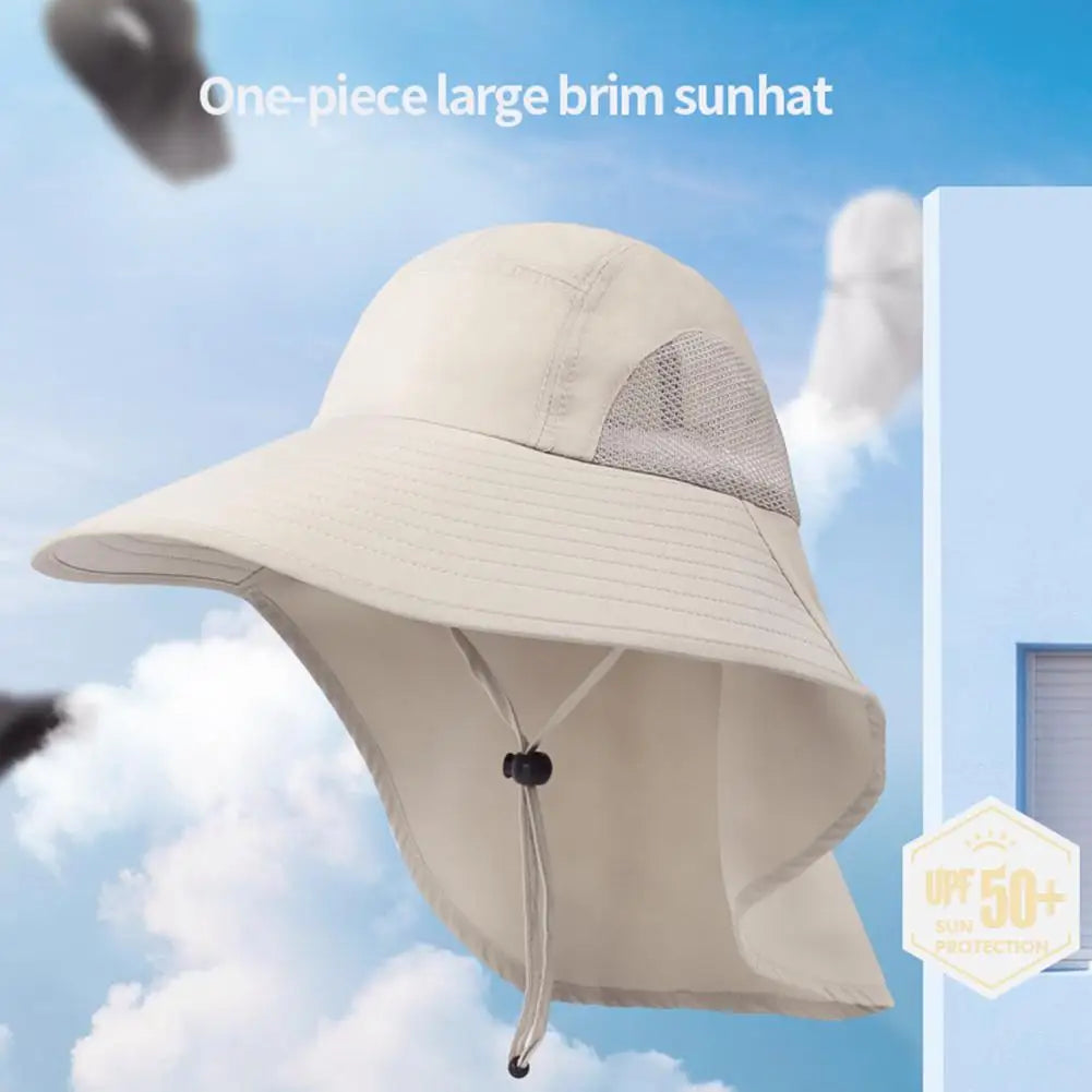 <h2>Chapéu de Sol Unissex para Praia – Respirável, Monocromático e Ajustável para Pesca, Caminhadas e Camping</h2>