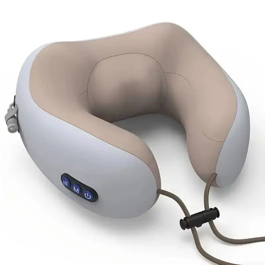 <h2>Almofada Elétrica para Massagem de Pescoço em Forma de U – Ajustável, Algodão com Memória para Relaxamento</h2>