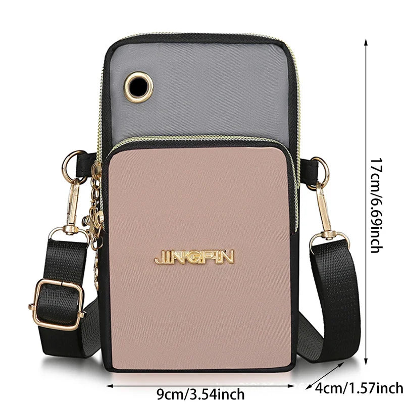 <h2>Bolso Cruzado para Celular para Mulheres – Bolsa de Ombro com Compartimentos e Plug para Fones</h2>