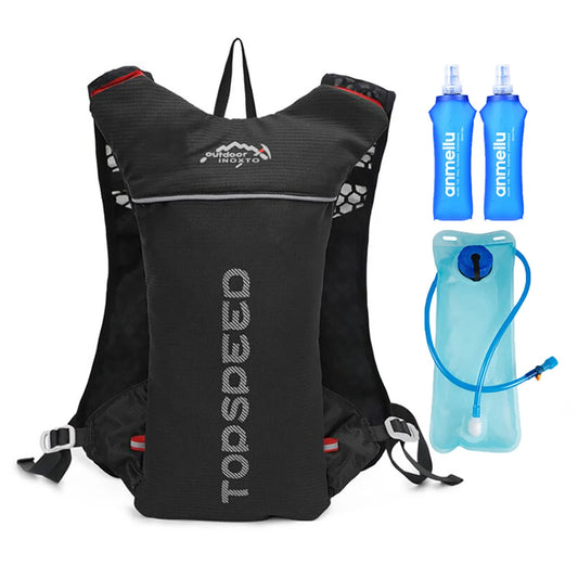 <h2>Mochila de Hidratação Ultraleve 5L para Trilhas e Corridas – Bolsa Respirável para Maratona e Ciclismo</h2>