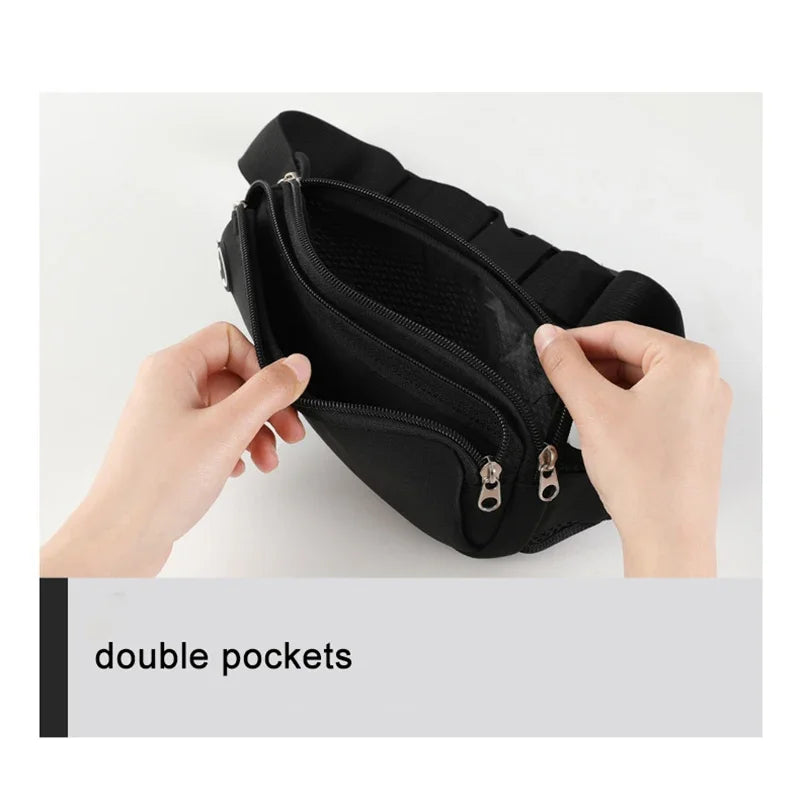 <h2>Riñonera Deportiva para Mujer – Bolsa de Gimnasio Negra para Correr</h2>