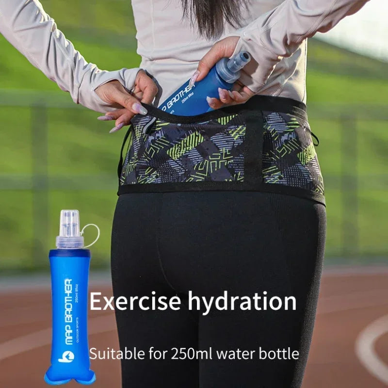 <h2>Mapa Irmão W1001 – Cinto de Hidratação para Corrida com Bolsa para Dinheiro e Garrafa de Água</h2>