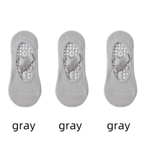 <h2>1 ou 3 Pares de Meias Profissionais de Yoga para Mulheres – Meias Antiderrapantes com Silicone para Ballet e Pilates</h2>
