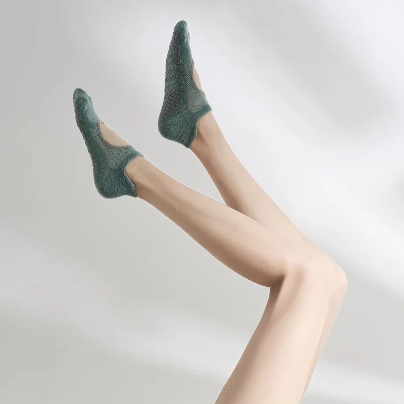 <h2>Meias de Yoga de Silicone Antiderrapantes para Mulheres – Meias Profissionais para Pilates, Fitness e Dança, Primavera/Verão 2024</h2>