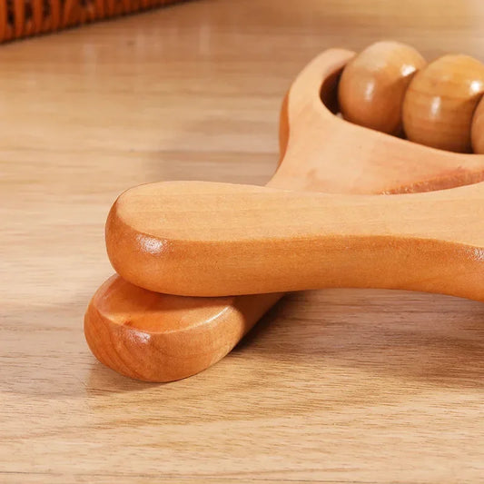 <h2>Mini Rolo de Massagem de Madeira para Pescoço, Ombros e Pernas – Ferramenta Manual para Massagem e Acupuntura nos Pés</h2>