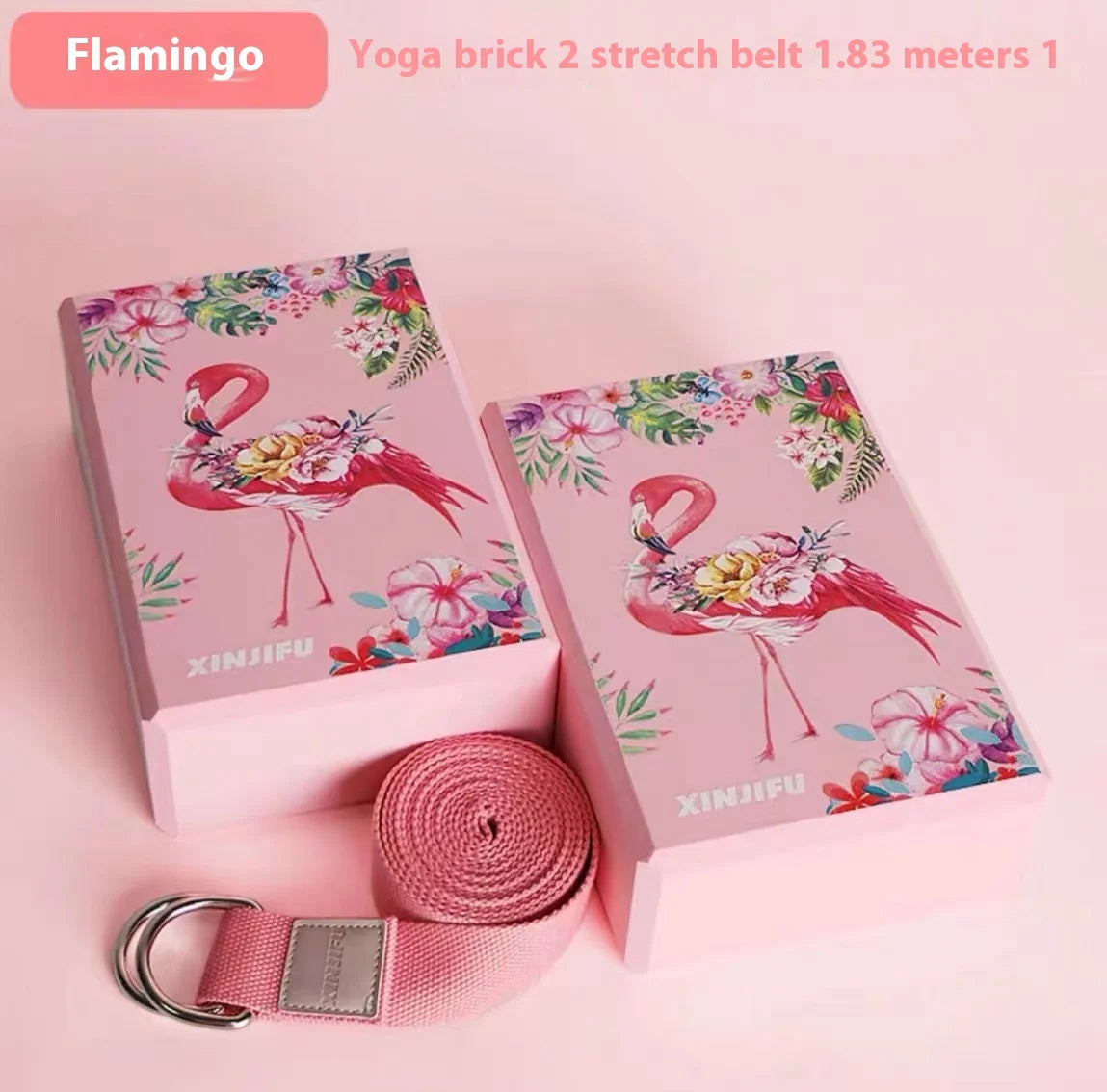 <h2>Conjunto de Tijolos de Yoga em EVA de Alta Densidade – Faixa Elástica Colorida para Prática e Dança</h2>