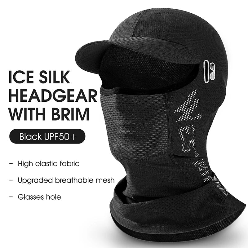 <h2>West Biking – Balaclava Masculina de Verão com Proteção UV, Seda Gelada e Respirável para Ciclismo e Motocicleta</h2>