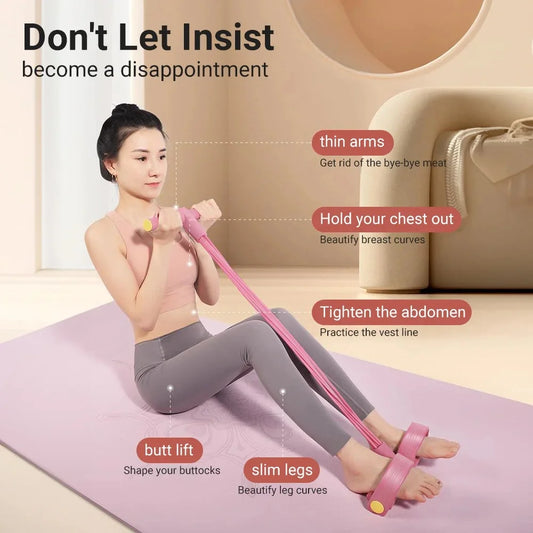 <h2>Bandas de resistência com 6 tubos – equipamento para abdômen, cintura e braços, extrator de pedal para Yoga</h2>