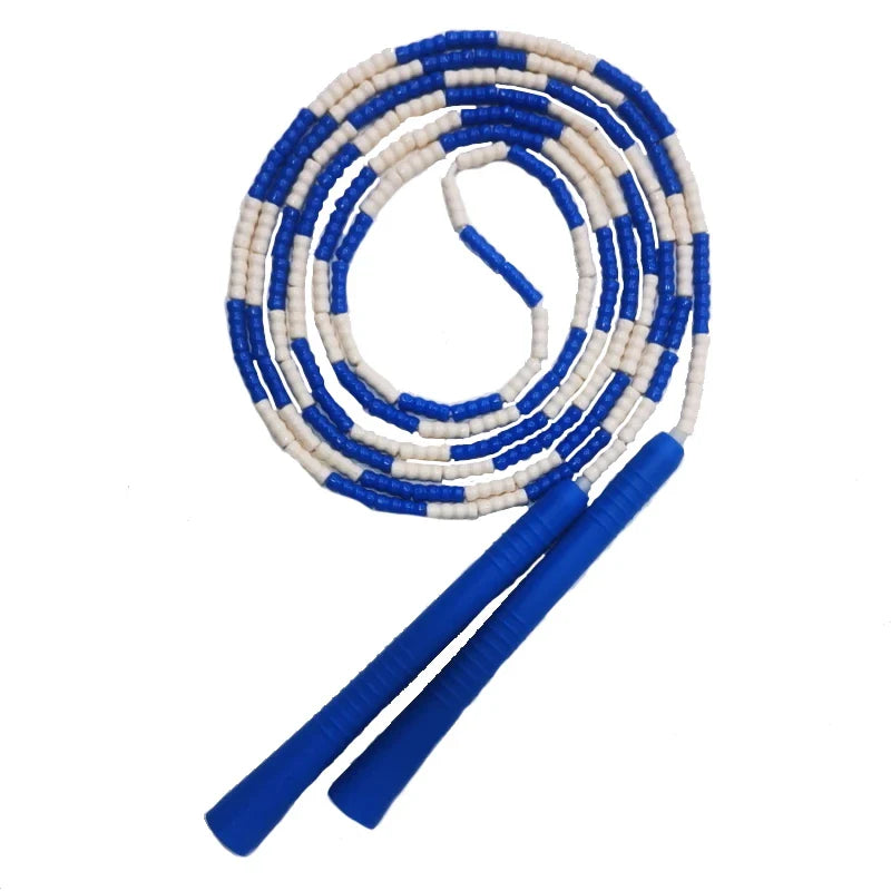 <h2>Corda de Pular NEVERTOOLATE com Contas de PVC – Amarela e Preta, 3m de Comprimento</h2>