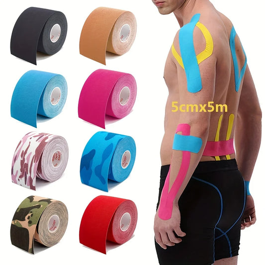 <h2>Fitas Kinesio Elásticas para Joelheiras – Bandagem Auto-Adesiva para Suporte e Recuperação Esportiva</h2>