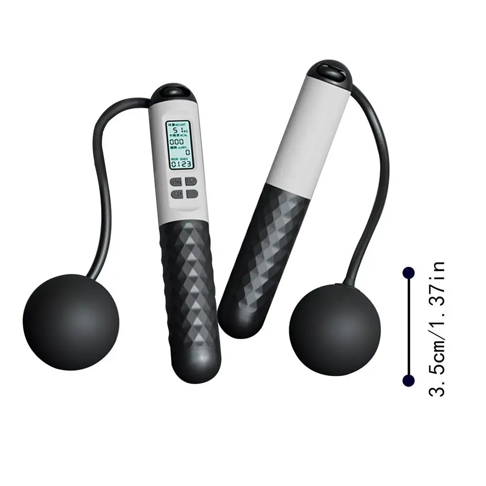 <h2>Corda de Pular Ponderada Sem Corda com Contador Inteligente – Equipamento para Fitness</h2>