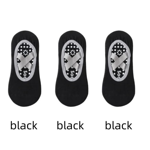 <h2>1 ou 3 Pares de Meias Profissionais de Yoga para Mulheres – Meias Antiderrapantes com Silicone para Ballet e Pilates</h2>