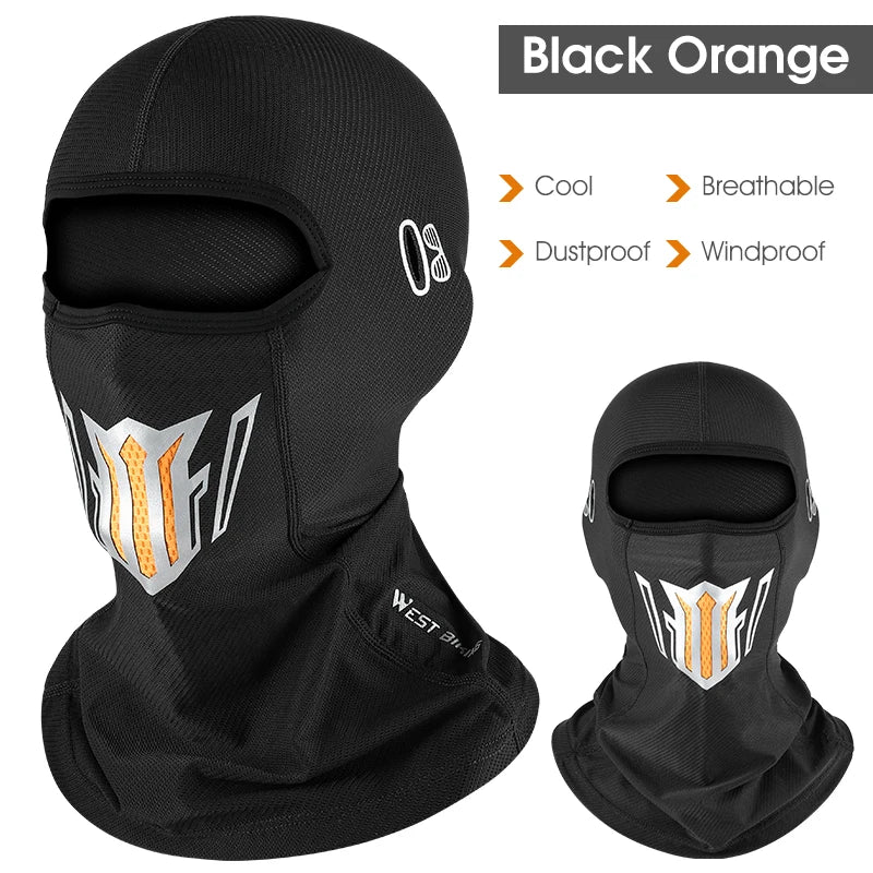 <h2>West Biking – Balaclava Masculina de Verão com Proteção UV, Seda Gelada e Respirável para Ciclismo e Motocicleta</h2>