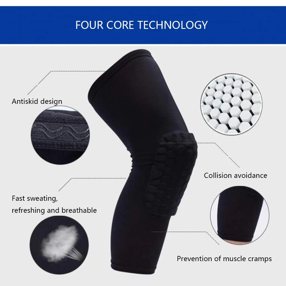 <h2>Joelheiras de Compressão em Favo de Mel – Equipamento de Proteção para Esportes Infantis e Jovens</h2>