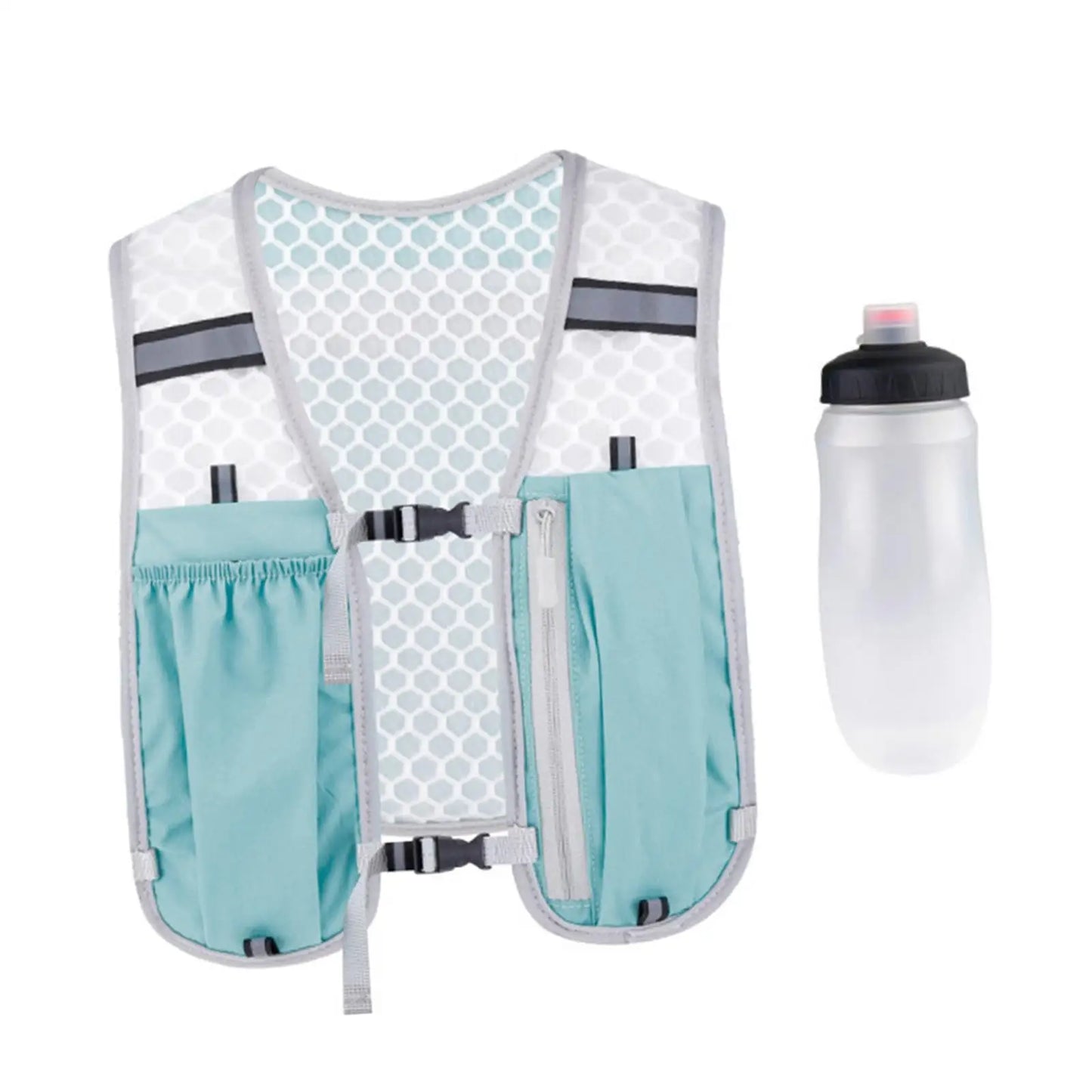 <h2>Colete de Hidratação para Corrida – Resistente à Água com Garrafa Macia de 550ml</h2>
