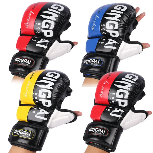 <h2>Luvas de Boxe MMA de Meio Dedo – Luvas Grossas para Treinamento de Artes Marciais Mistas</h2>