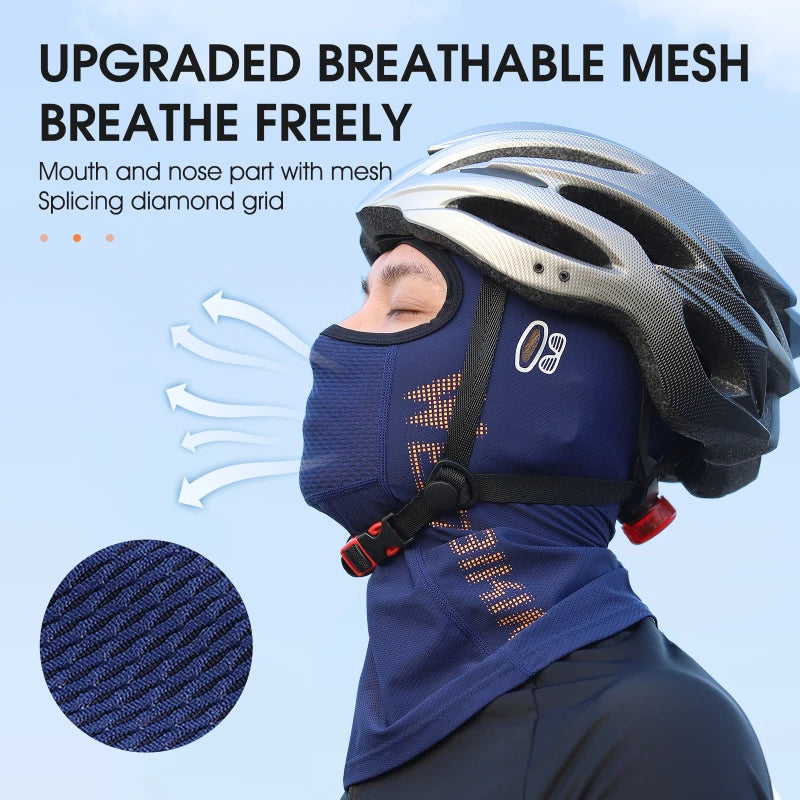 <h2>West Biking – Balaclava Masculina de Verão com Proteção UV, Seda Gelada e Respirável para Ciclismo e Motocicleta</h2>