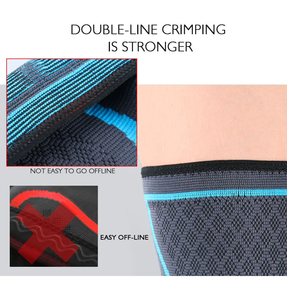 <h2>Joelheiras de Compressão em Nylon – Suporte Elástico para Fitness, Corrida, Ciclismo, Basquete e Vôlei</h2>