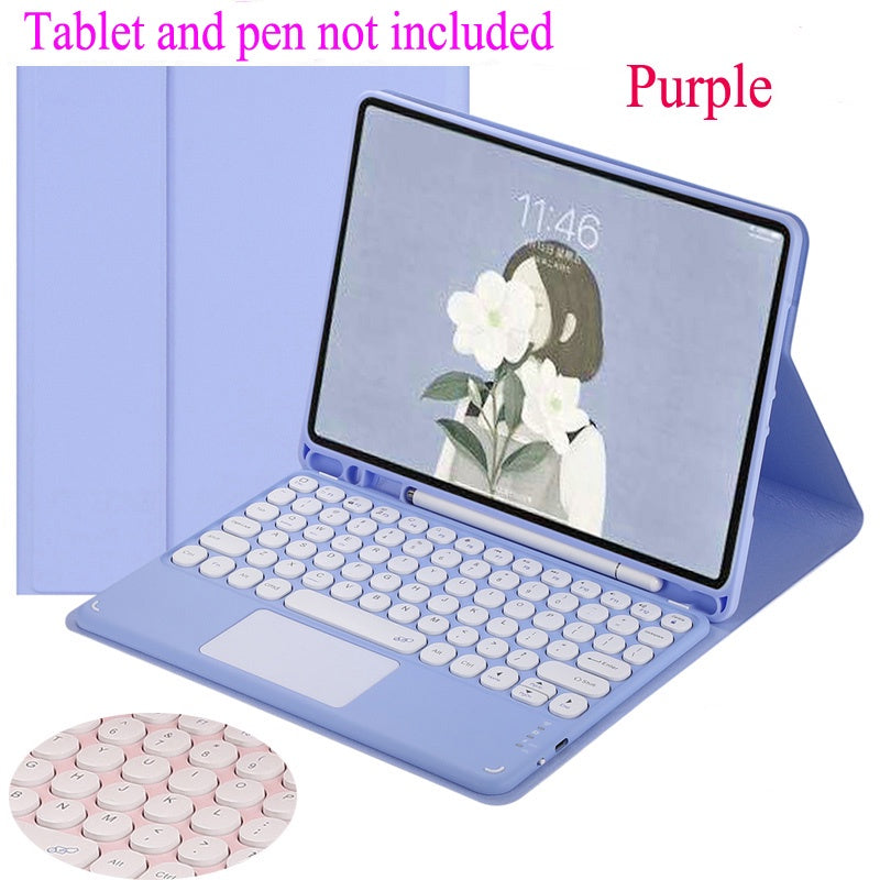 Capa Para Galaxy Tab A8 Com Teclado Touch pad Samsung S6 Lite S7 FE A9 + S9 S7 + S8 + Touchpad De Mouse