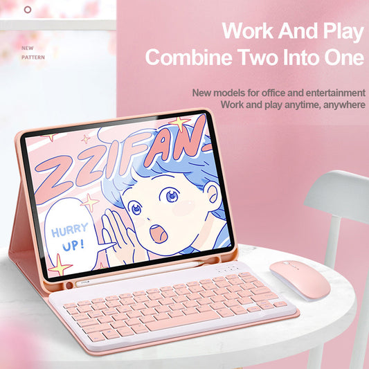 Capa De Teclado Para Samsung Galaxy Tab S6 Lite 10.4‘’ 2020 2022 SM-P610/P615 P613/619 magnetic  PU Leather Soft Silicone Wireless Bluetooth Keyboard Mouse Cover Casing