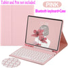 Para iPad 10ª Geração Capa De Teclado Redonda De Bluetooth Mouse Com Slot Magnético De Lápis for iPad 5ª 6ª 7ª 8ª 9ª Geração gen 10 Air 4 5 Pro 9.7 11